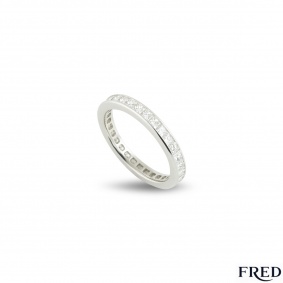 Fred Platinum Full Diamond Eternity Ring 1.92ct Fred Platinum Full Diamond Eternity Ring 1.92ct